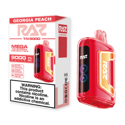 Georgia Peach Flavor RAZ TN9000 Disposable Vape Georgia Peach Flavor RAZ TN9000 Disposable Vape - Image 1