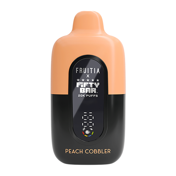 Peach Cobbler FRUITIA X Fifty Bar 20K Peach Cobbler FRUITIA X Fifty Bar 20K - Image 1