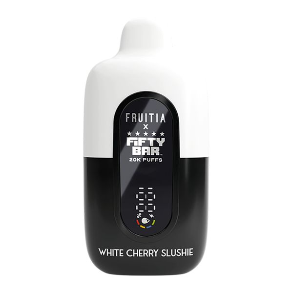 White Cherry Slushie FRUITIA X Fifty Bar 20K White Cherry Slushie FRUITIA X Fifty Bar 20K - Image 1